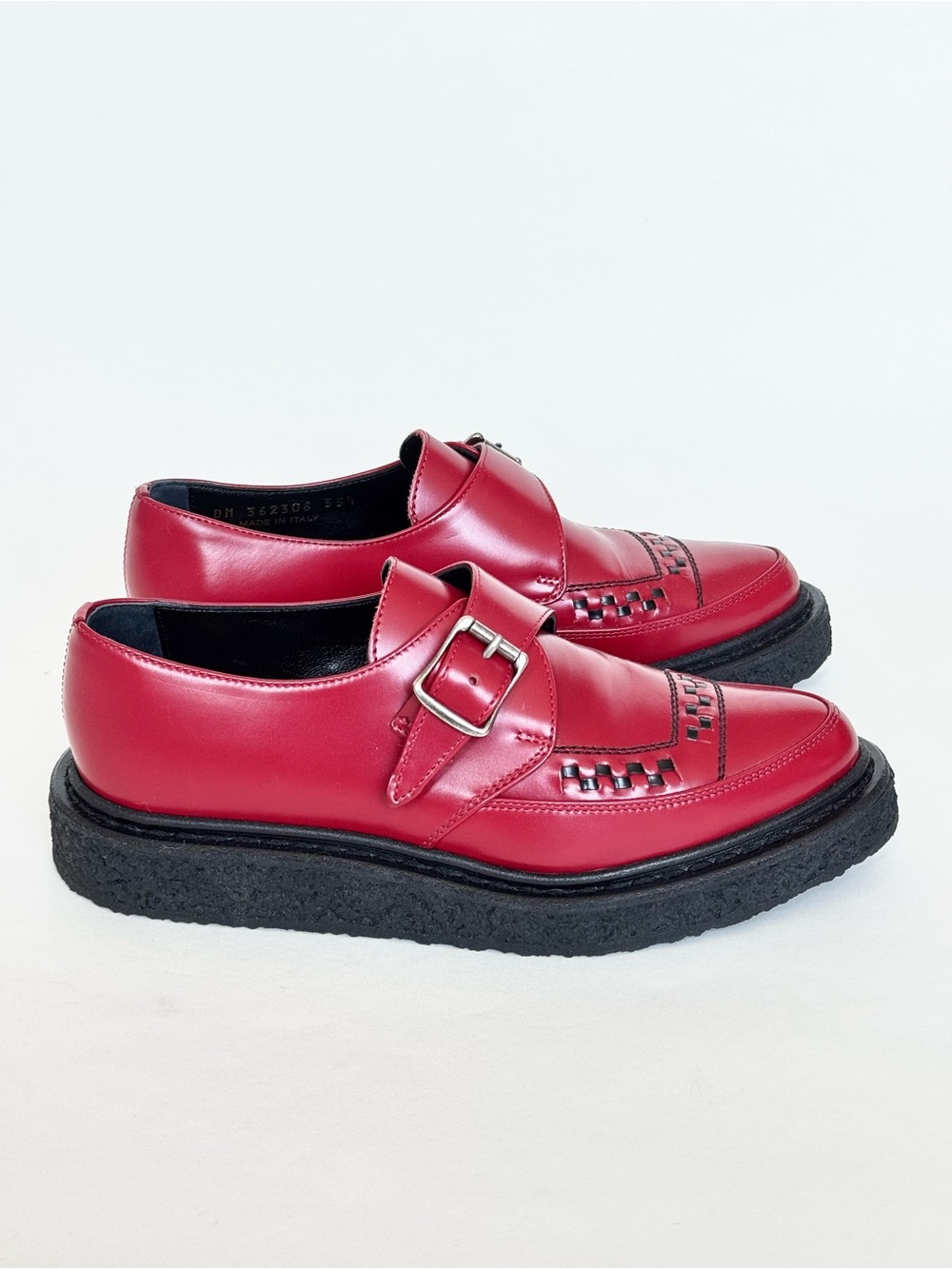 Saint Laurent by Hedi Slimane A/W14 Runway Leather Monk Strap Creepers - Rare - Picture 2 of 10